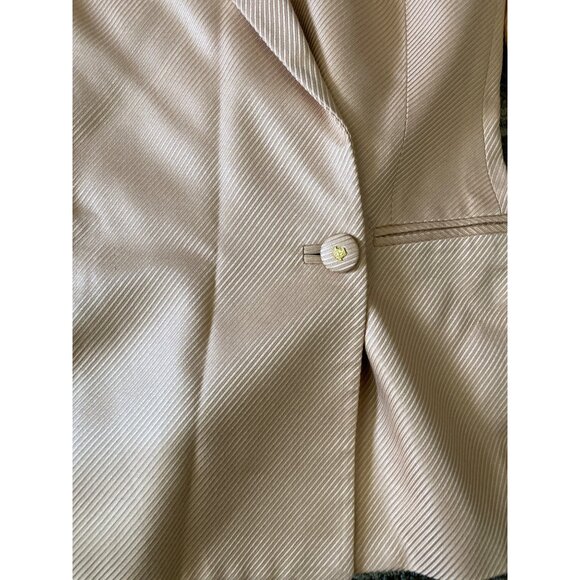 Gianni Versace Couture Silk Blazer Peach Sz 38 Made in Italy Vintage 90s - Picture 14 of 16